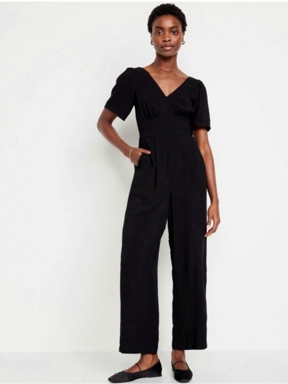 Old Navy Black short sleeve Jumpsuit